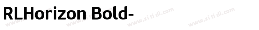 RLHorizon Bold字体转换